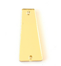 11x27mm Gold Acrylic Trapezoid Mirror Centerpieces