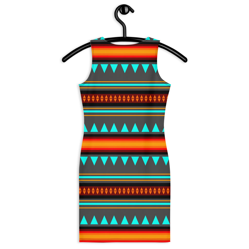 Native Print Sublimation Dress