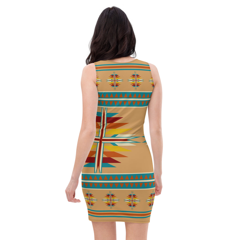 Native Print Sublimation Dress