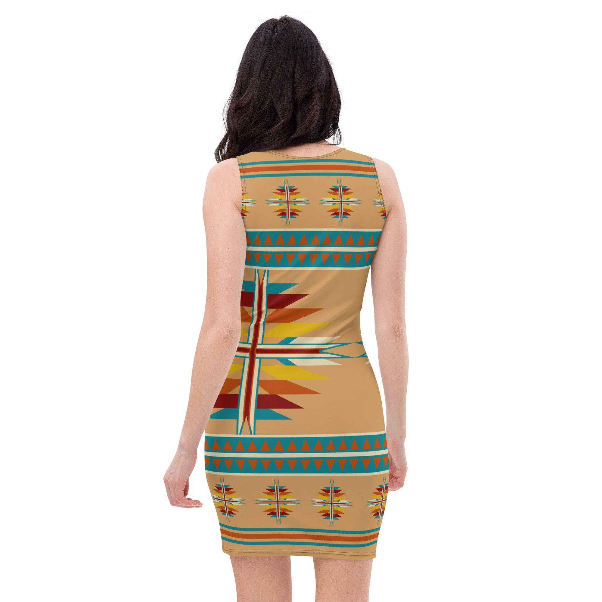 Native Print Sublimation Dress