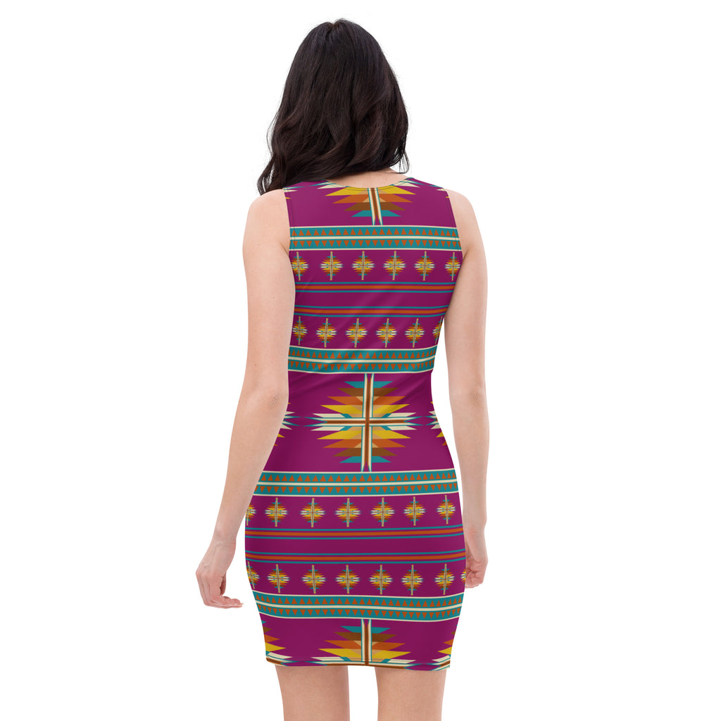 Native Print Sublimation Dress