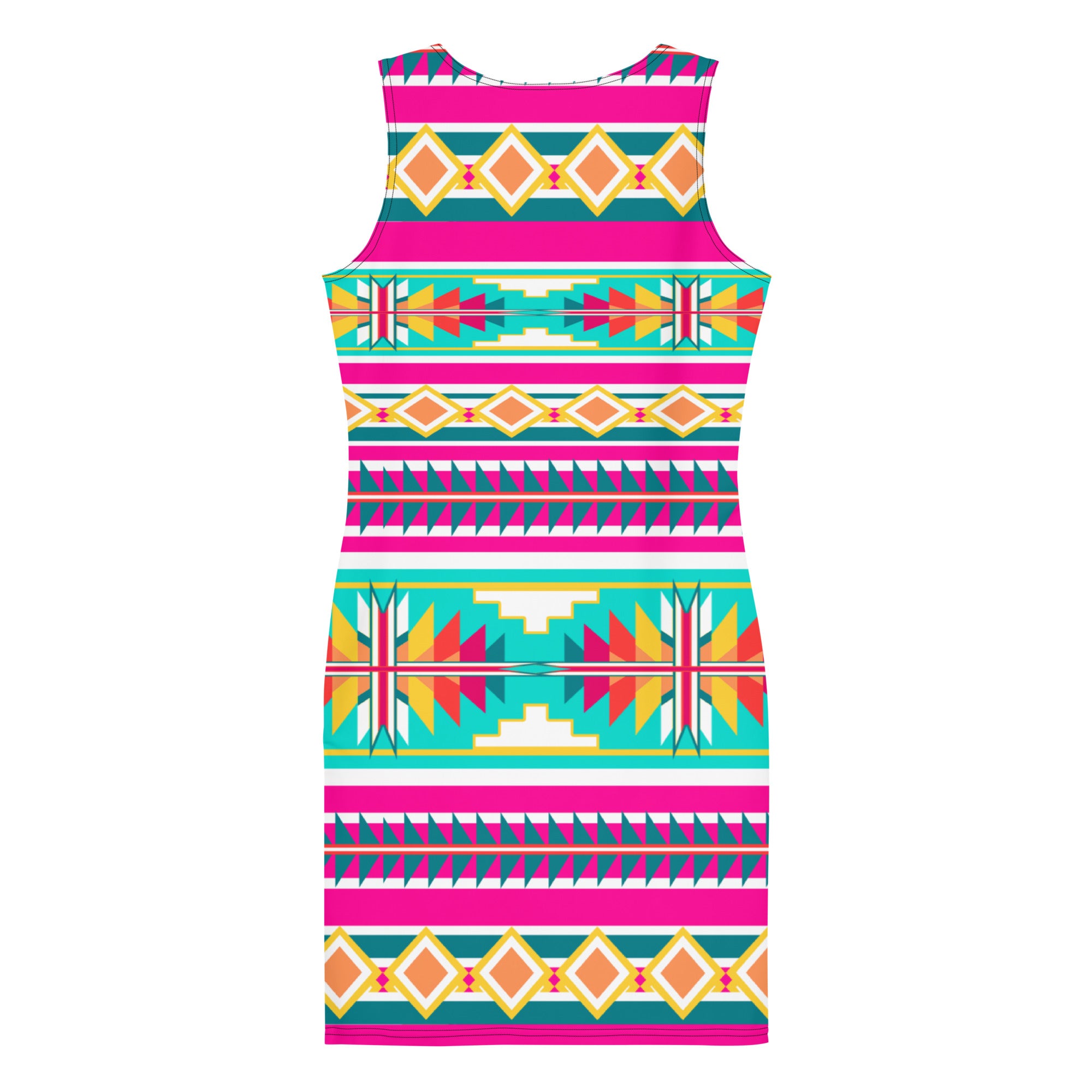 Native Print Sublimation Dress