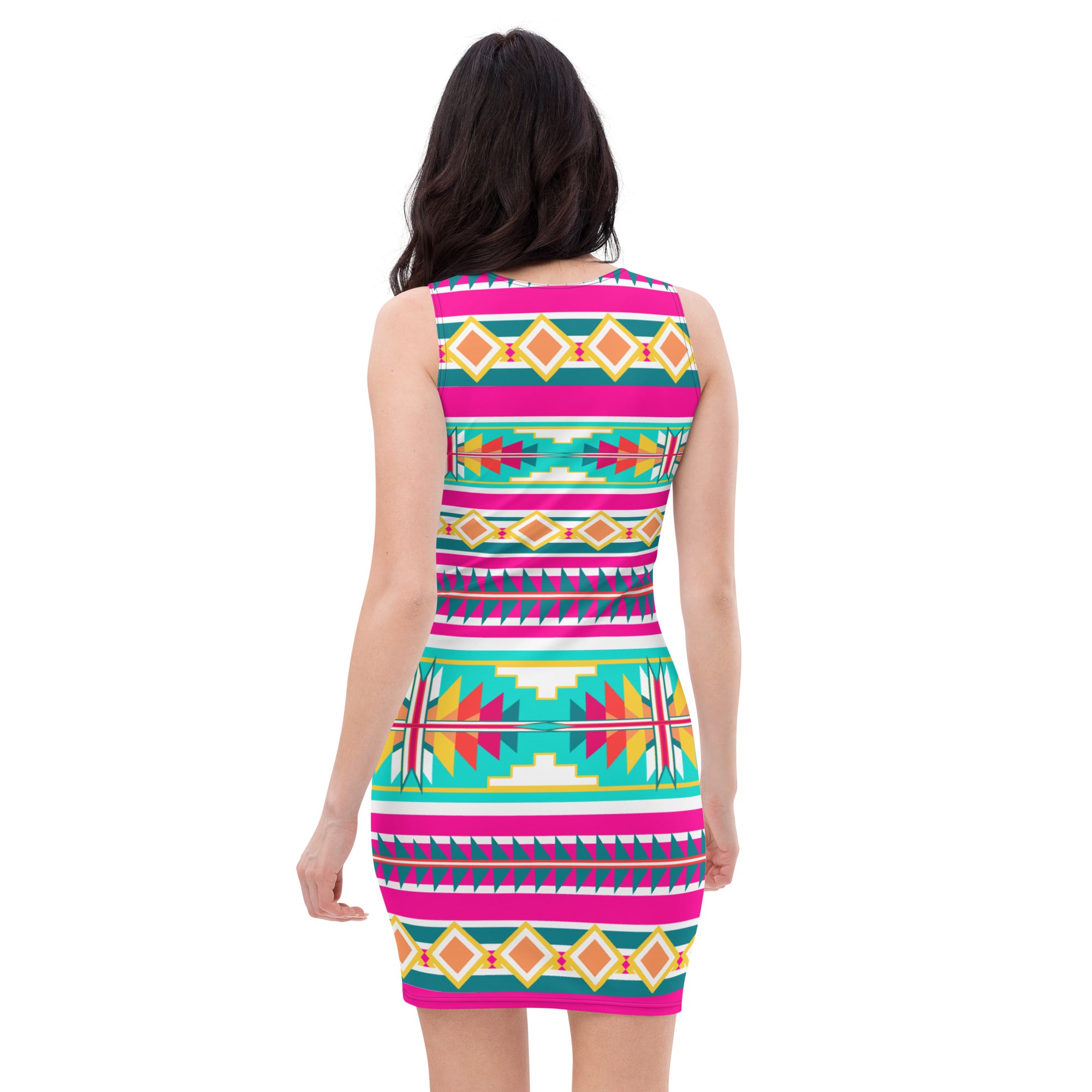 Native Print Sublimation Dress