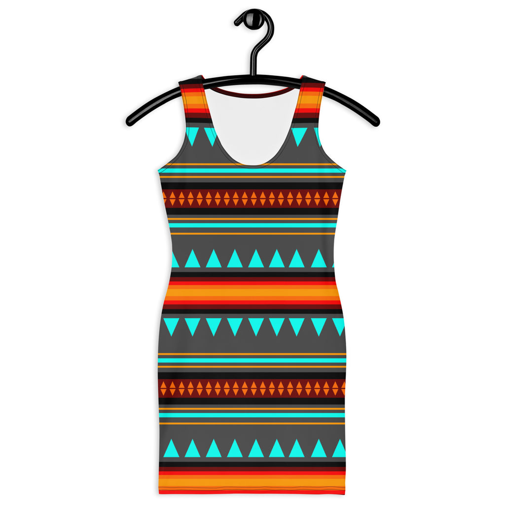Native Print Sublimation Dress