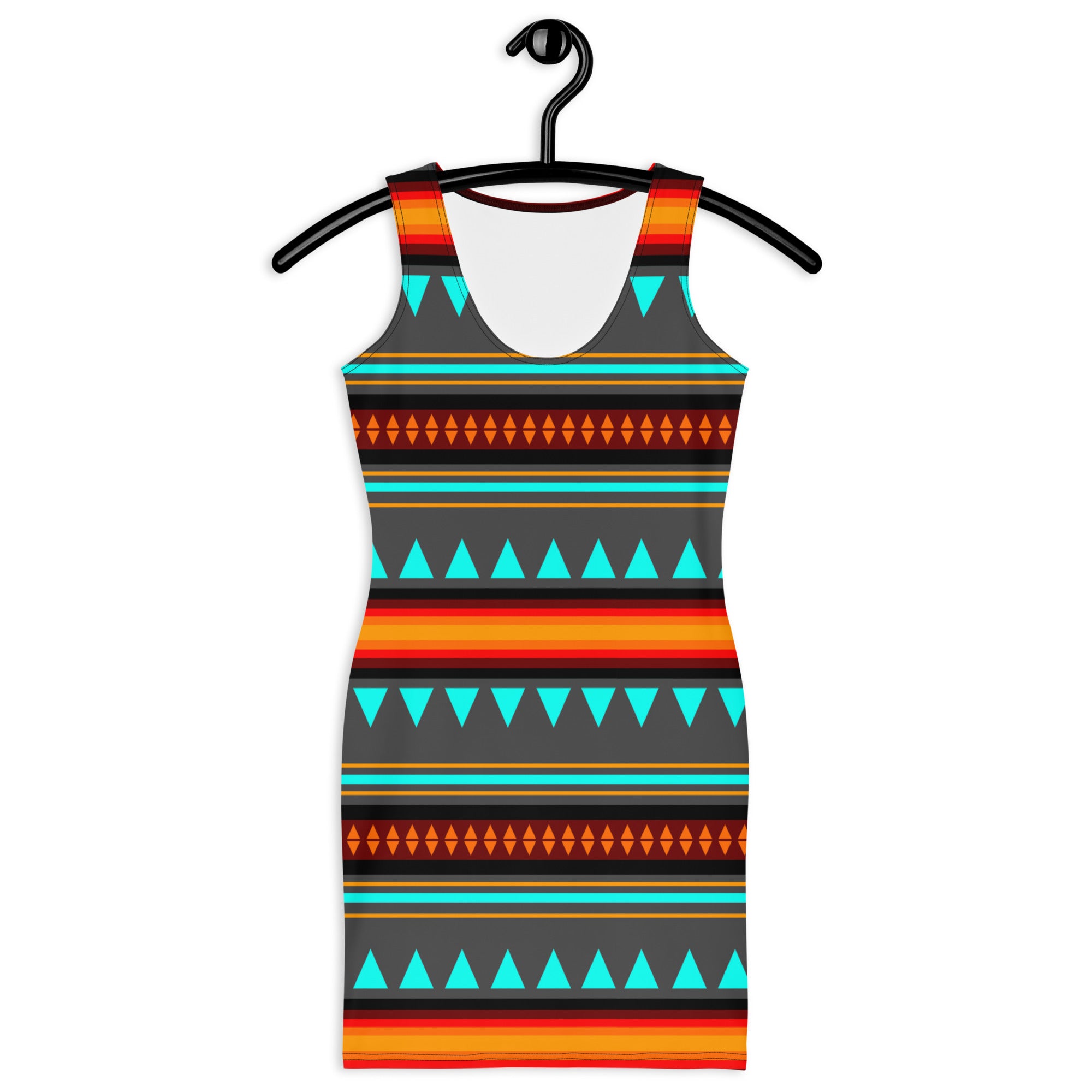 Native Print Sublimation Dress