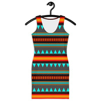 Native Print Sublimation Dress