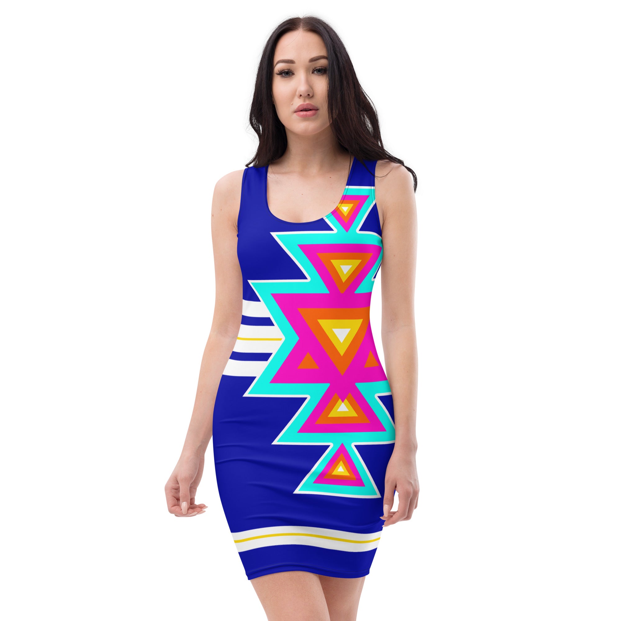 Native Print Sublimation Dress