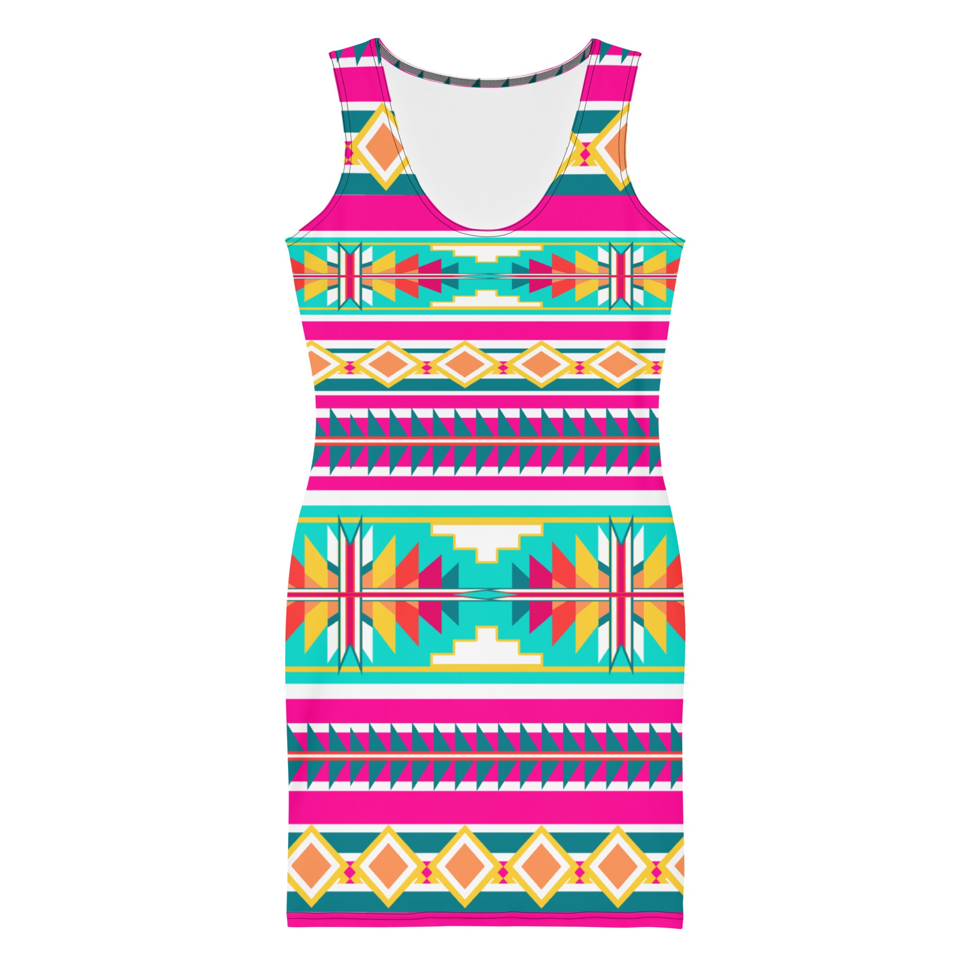 Native Print Sublimation Dress
