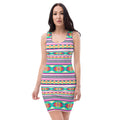 Native Print Sublimation Dress