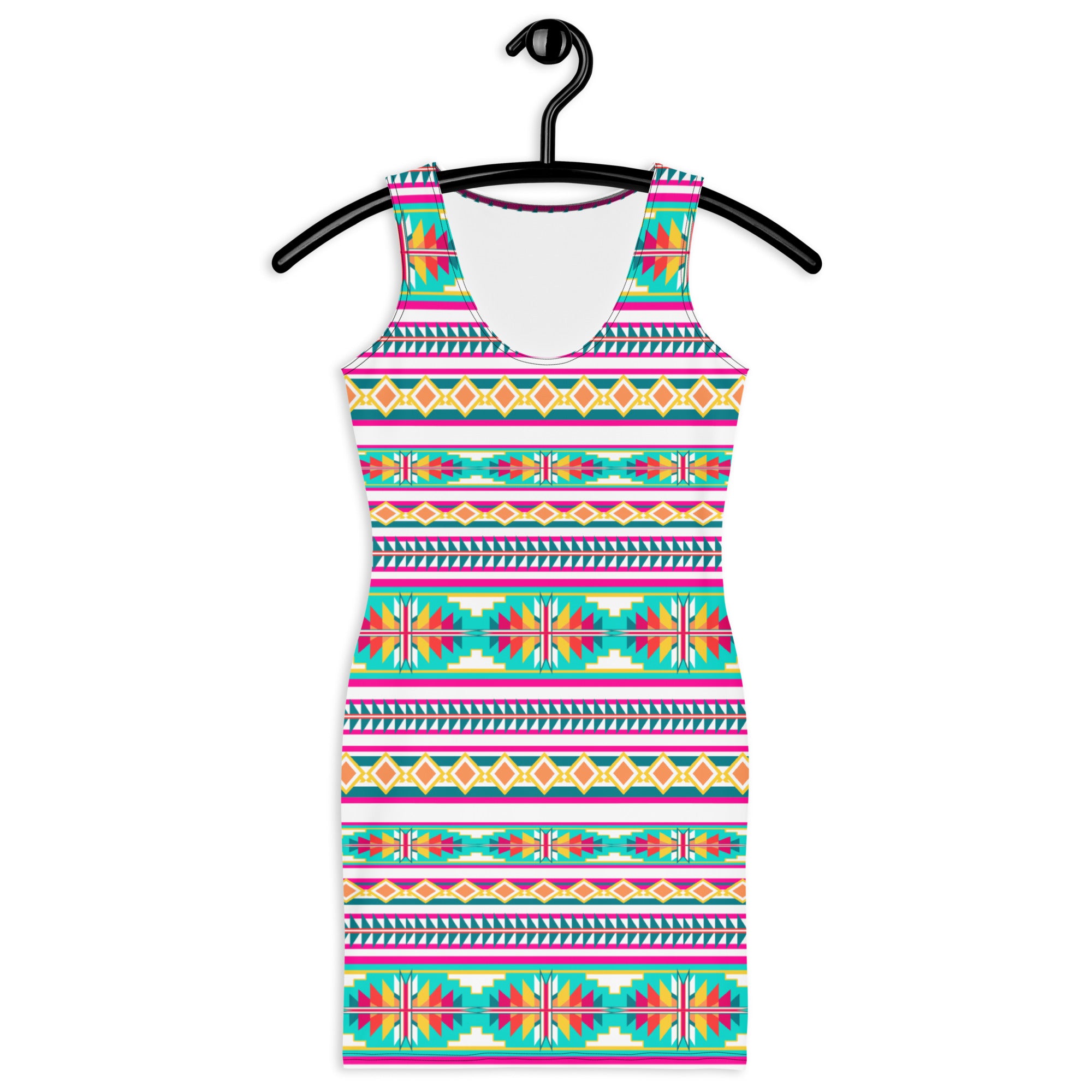 Native Print Sublimation Dress