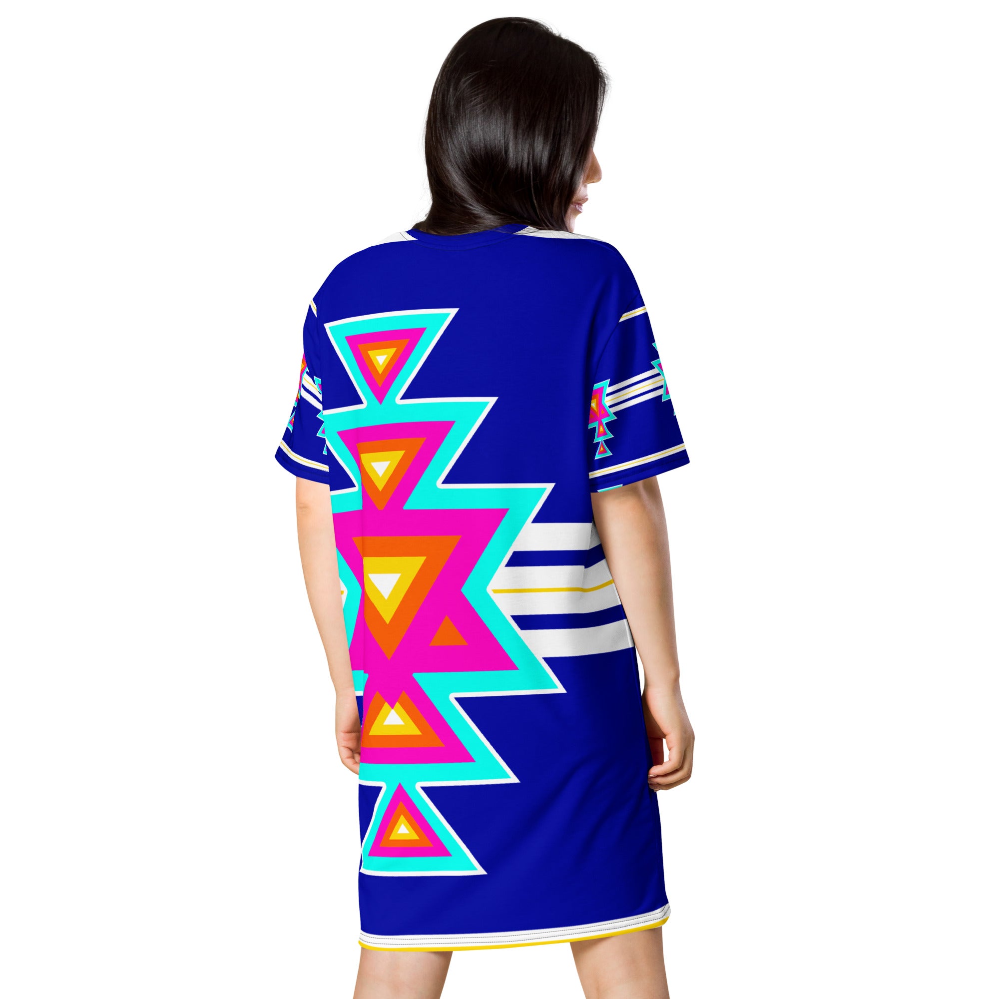 Native Print T-shirt dress