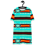 Native Print T-shirt dress