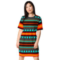 Native Print T-shirt dress