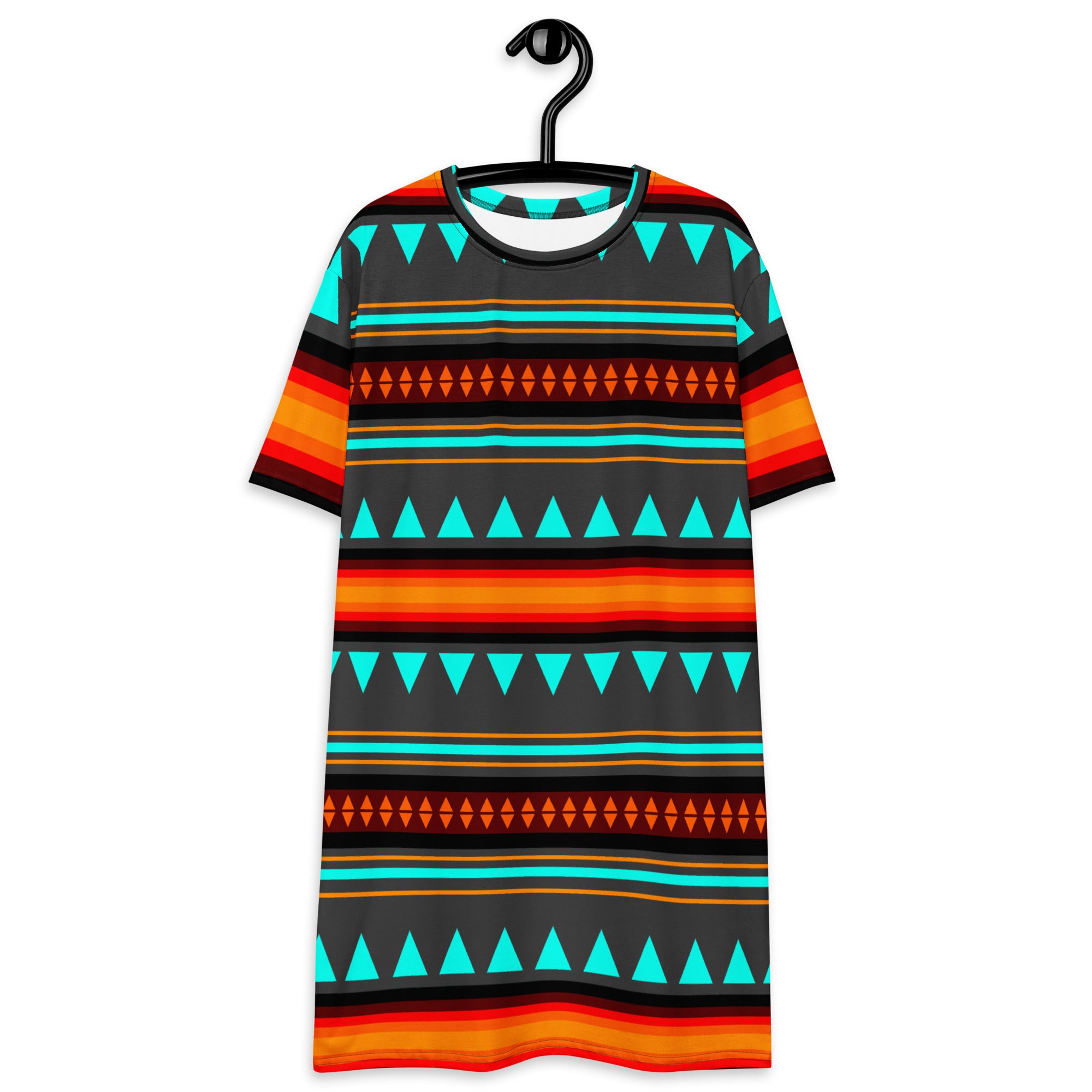 Native Print T-shirt dress