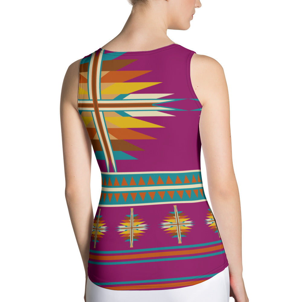 Native Print Sublimation Tank Top