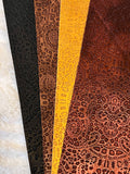 Embossed Faux Leather Backing Set