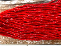 Red 3mm Rondelle Beads #69 Discount Pack