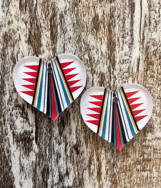 White Heart Inlay Style Slabs