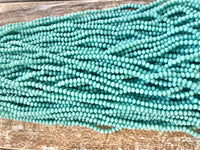 Turquoise 3mm Rondelle Beads #55 Discount Pack