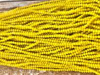 Yellow 3mm Rondelle Beads #65 Discount Pack
