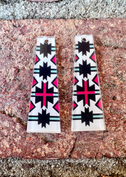 Black & Red Tribal Inlay Style Slabs
