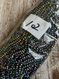 Peacock 3mm Rondelle Beads #102