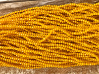Dandelion Orange 3mm Rondelle Beads #68