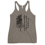 Indigenous Resilient Strong Tank Top: Black Writing